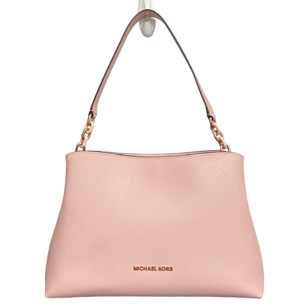 NEW! Michael Kors Sofia Leather Satchel Shoulder Bag Blossom Pink ROSE GOLD